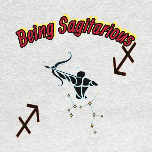 Being Sagittarius front image design by ShuuStreamApperal Bird (Heru)Logo 